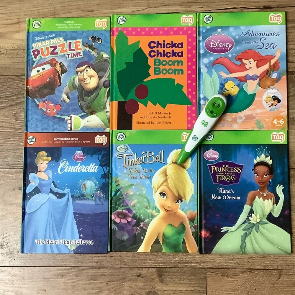 Tag Reading System Pen with 6 Books, Disney